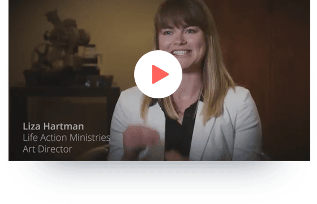 Liza Hartman, Art Director at Life Action Ministries, in a video interview
