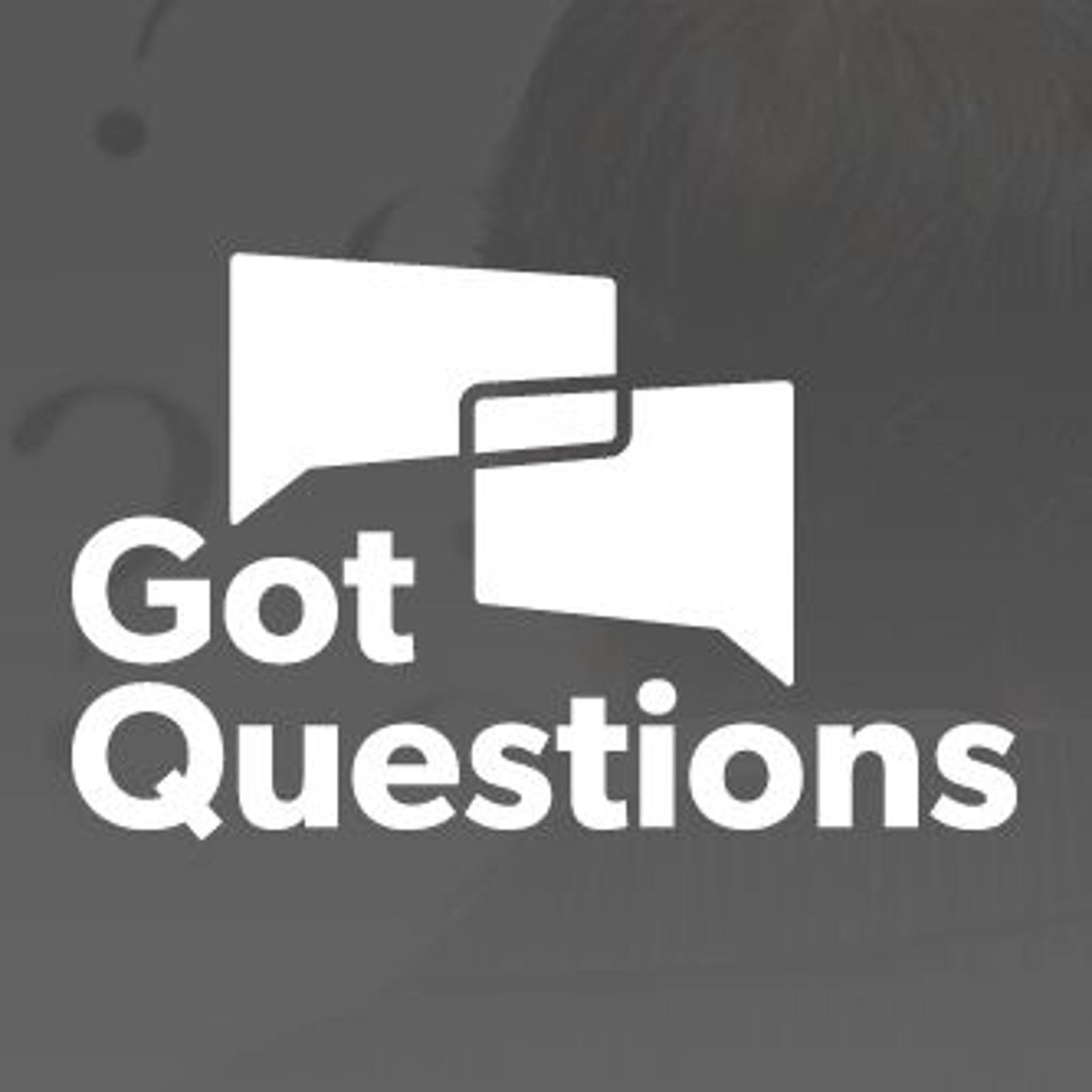Got Questions logo on a gray background
